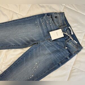 KanCan Blue Skinny Jeans with Embellishments